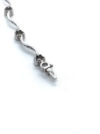 18 karaat Witgoud - Halsketting - 0.42 ct Diamanten