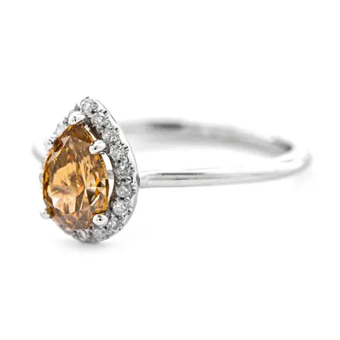 1.12 tcw Diamond Ring - 14 karaat Witgoud - Ring - 1.00 ct Diamant - Diamanten van 0,12 ct - geen minimumprijs