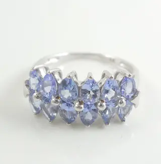 Witgoud - Ring - 2.15 ct Tanzaniet