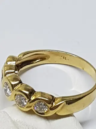 18 karaat Geel goud - Ring - 0.50 ct Diamant
