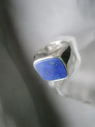 Signet - 925 Zilver - Ring Lapis lazuli