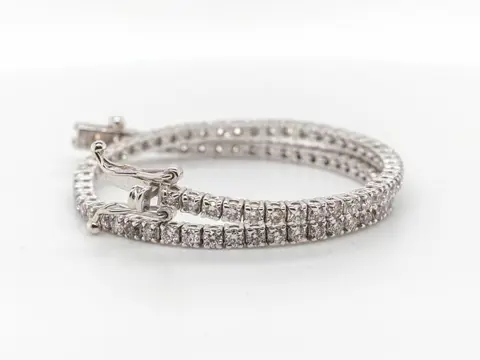 No Reserve Price - 14 karaat Witgoud - Armband - 2.00 ct Diamant