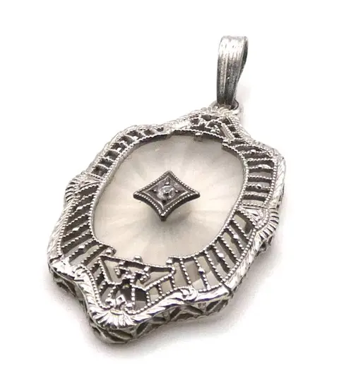 14 karaat Goud - Hanger Diamant