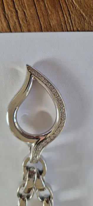 Tamara Comolli - 18 karaat Witgoud - Collier met hanger - 0.35 ct Diamant - Diamanten