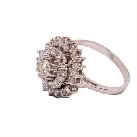 18 karaat Witgoud - Ring - 1.55 ct Diamant