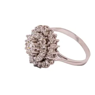 18 karaat Witgoud - Ring - 1.55 ct Diamant