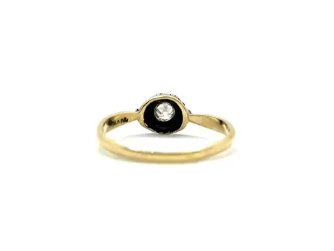 NO RESERVE - 18 karaat Platina, Rosé goud - Ring - 0.15 ct Diamant - Diamanten