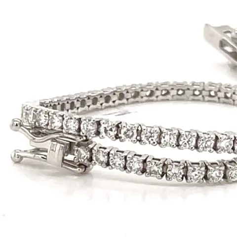 IGICertifiedE-F VS2 No Reserve Prices - 14 karaat Witgoud - Armband - 2.25 ct Diamant