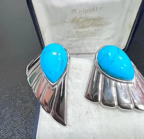 925 Zilver - Oorbellen Turquoise