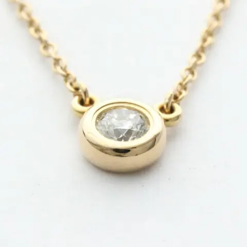 Tiffany - 18 karaat Rosé goud - Collier met hanger Diamant