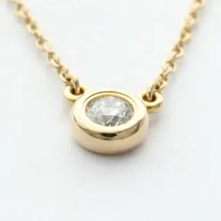 Tiffany - 18 karaat Rosé goud - Collier met hanger Diamant