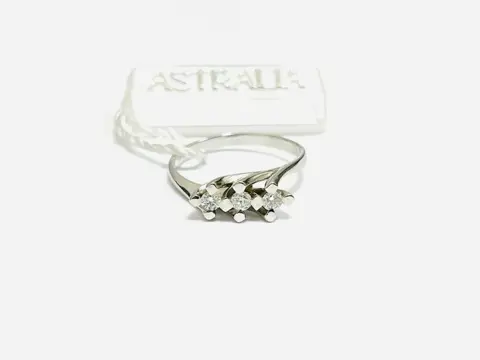 Astralia - 18 karaat Witgoud - Ring - 0.24 ct Diamant