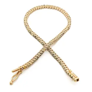 2.58ct Fancy Diamond Bracelet - 14 karaat Geel goud - Armband - ***Geen minimumprijs***