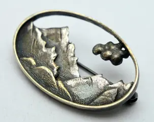 Mountains - 925 Zilver - Broche