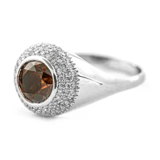 1.60 tcw VS1 Diamond Ring - 14 karaat Witgoud - Ring - 1.25 ct Diamant - Diamanten van 0,35 ct - geen minimumprijs