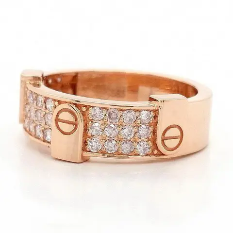 0.52ct Pink Diamond Ring - 14 karaat Rosé goud - Ring - ***Geen minimumprijs***