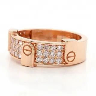 0.52ct Pink Diamond Ring - 14 karaat Rosé goud - Ring - ***Geen minimumprijs***