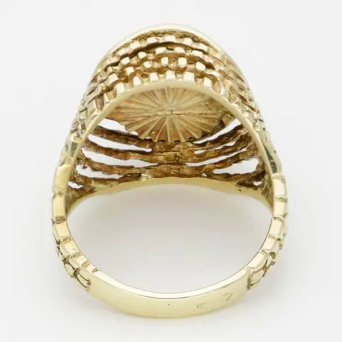 14 karaat Goud - Ring Onyx