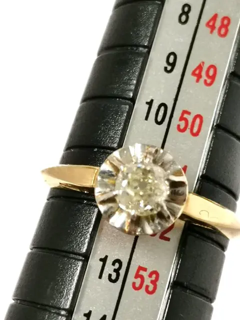 18 karaat Goud - Ring - 0.22 ct Diamant