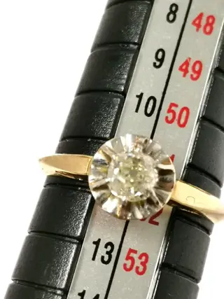 18 karaat Goud - Ring - 0.22 ct Diamant