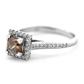 1.32 tcw VVS2 Diamond Ring - 14 karaat Witgoud - Ring - 1.03 ct Diamant - 0,29 ct diamanten - geen minimumprijs