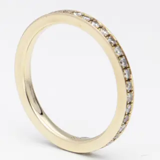 No Reserve - 14 karaat Goud - Ring - 0.38 ct Diamant