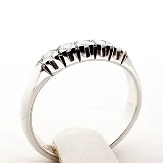 18 karaat Witgoud - Ring - 0.25 ct Diamant