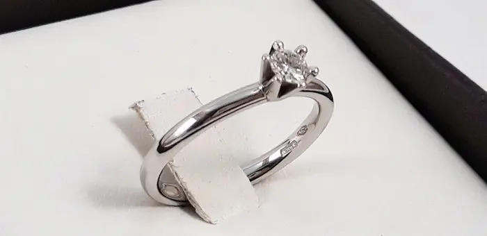 Miluna - 18 karaat Witgoud - Ring - 0.18 ct Diamant