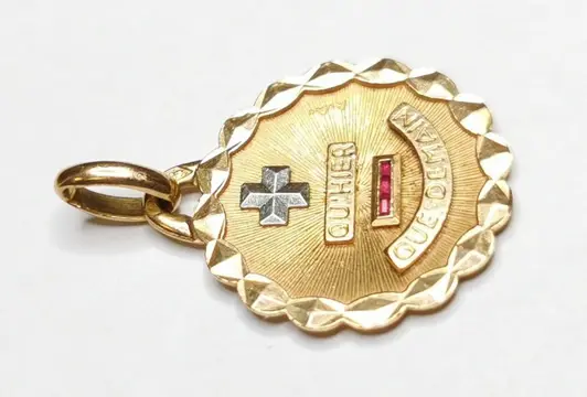augis - 18 karaat Goud - Hanger - Robijnen