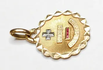 augis - 18 karaat Goud - Hanger - Robijnen