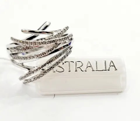 Astralia - 18 karaat Witgoud - Ring - 0.75 ct Diamant - Diamanten