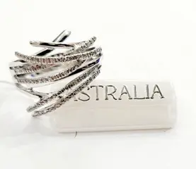 Astralia - 18 karaat Witgoud - Ring - 0.75 ct Diamant - Diamanten