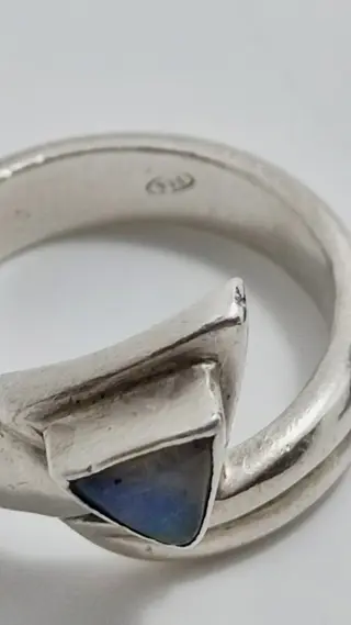 modernist anello olanda moon stone - 925 Zilver - Ring