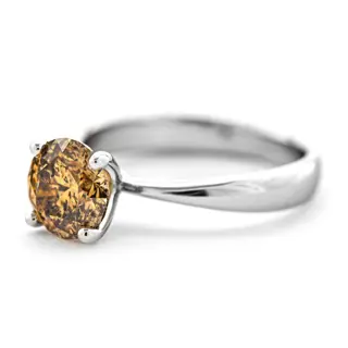 1.54 tcw Diamond Ring - 14 karaat Witgoud - Ring - 1.54 ct Diamant - Geen minimumprijs