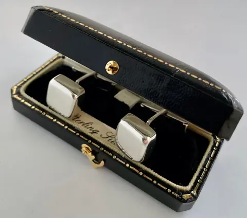 NO RESERVE Vintage sterling silver Cufflinks - 925 Zilver - Manchetknopen