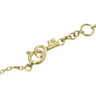 Mikimoto Geel goud - Halsketting Akoya parel