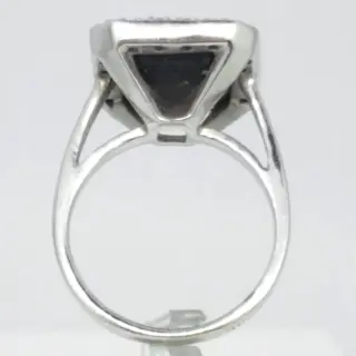 18 karaat Witgoud - Ring - 5.00 ct - Diamanten