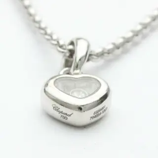 Chopard - 18 karaat Witgoud - Collier met hanger Diamant