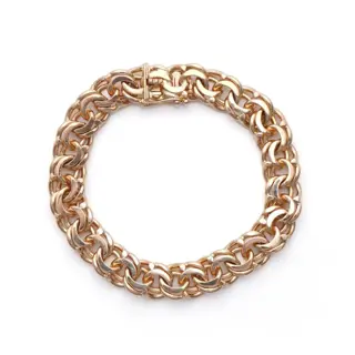 Bismark link European - 18 karaat Rosé goud - Armband
