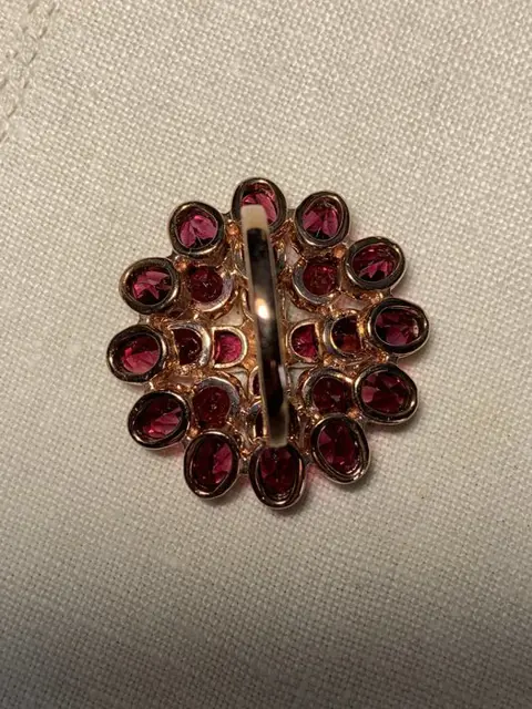 925 Zilver - Ring Granaat - Granaatstenen