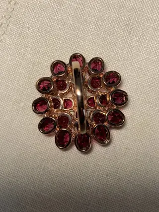 925 Zilver - Ring Granaat - Granaatstenen