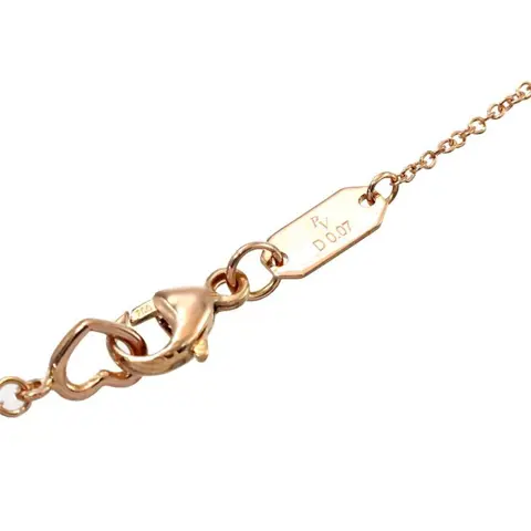 Ponte Vecchio Rosé goud - Halsketting Diamant