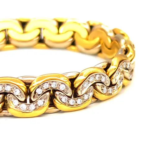 18 karaat Geel goud, Witgoud - Armband - 1.50 ct - Masterstones n 521PT170