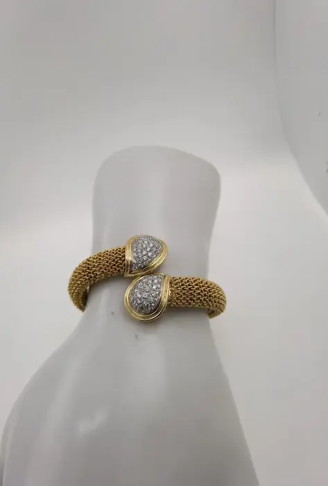 18 karaat Geel goud, Goud - Armband - 0.05 ct Diamant