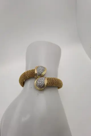 18 karaat Geel goud, Goud - Armband - 0.05 ct Diamant