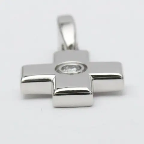 Cartier - 18 karaat Witgoud - Hanger Diamant