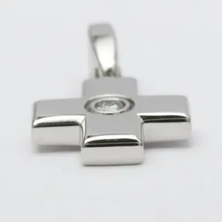 Cartier - 18 karaat Witgoud - Hanger Diamant