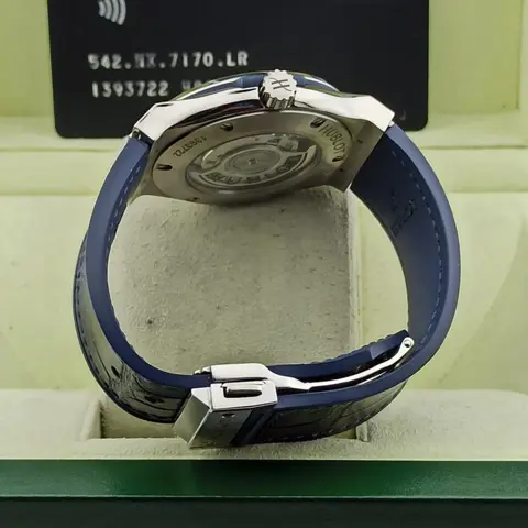Hublot - Classic Fusion Blue Titanium - 542.NX.7170.LR - Heren - 2011-heden