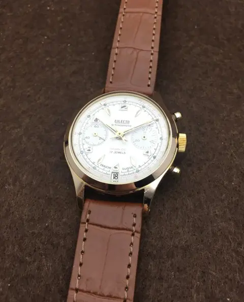 Chronograph Dilecta - Jumbo Landeron 82 - "NO RESERVE PRICE" - Heren - 1960-1969
