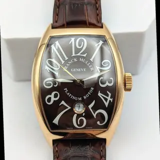 Franck Muller - Cintree Curvex Platinum Rotor Chocolate Dial - 8880 SC DT - Heren - 2011-heden